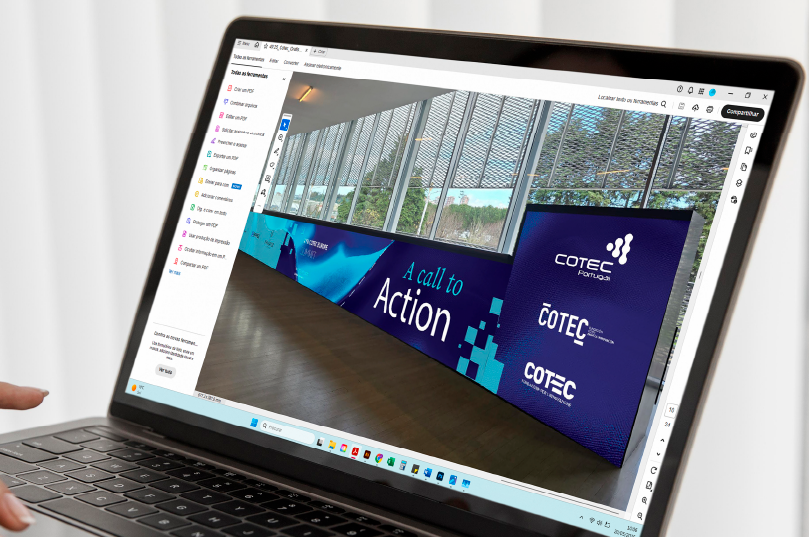 Preview do design do check-in em desenvolvimento no computador